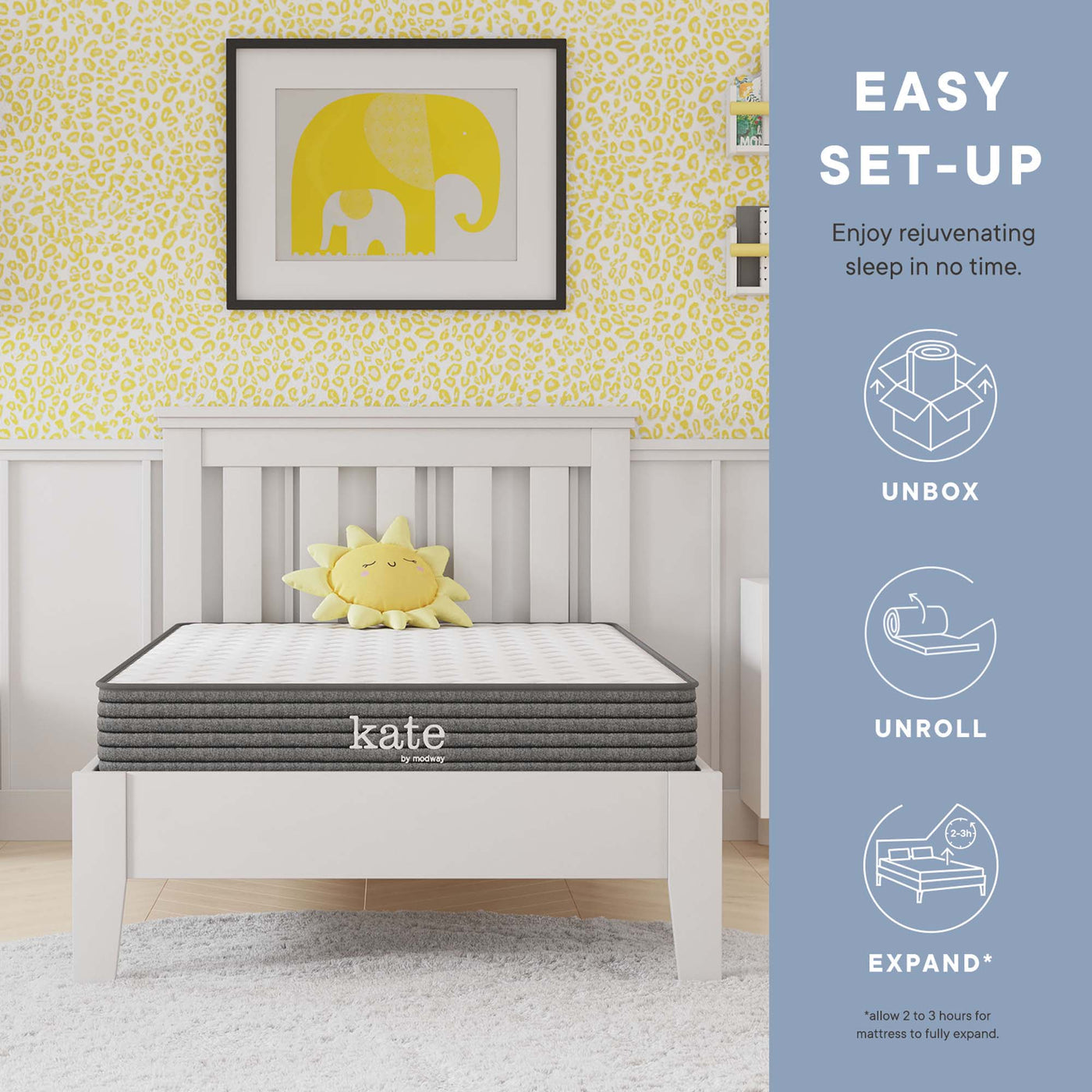 8" Queen Size Mattress | 7.2" Bonnell Coil System | Robust Support With 0.4" Plush Cushioning Foam Layer | Pack of 2 image 4