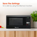 Magic Chef 1.6 Cu. Ft Countertop Microwave | 1100 Watt | Black Or White Color Options | Digital Display | 6 Auto Cooking Modes | Child Lock | 8 Years Warranty On Magnetron image 5