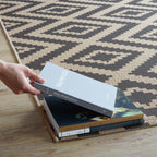 Jagged Geometric Diamond Trellis Indoor and Outdoor Area Rug | Gray and Beige | 5X8 &amp; 8X10 Size Options | Tight Low Pile Weave | Gripping Rubber Underside | 100% Soft Polypropylene | Pack Of 2 image 4
