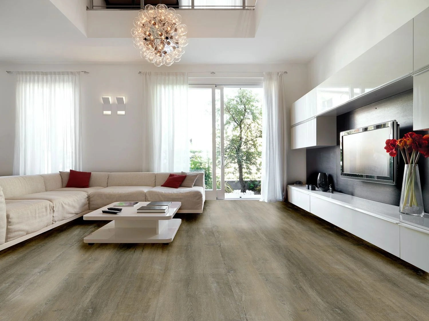 5 mm SPC Vinyl Flooring | 7" X 48" Plank | 1 mm IXPE Padding Attached | 22 Mil Wear Layer Plus 6 Mil UV Layer | Click Lock Installation | Morna Fortika Series 1300 | Fire Resistant | FloorScore® Certified | 1 Box (10 Planks) image 2