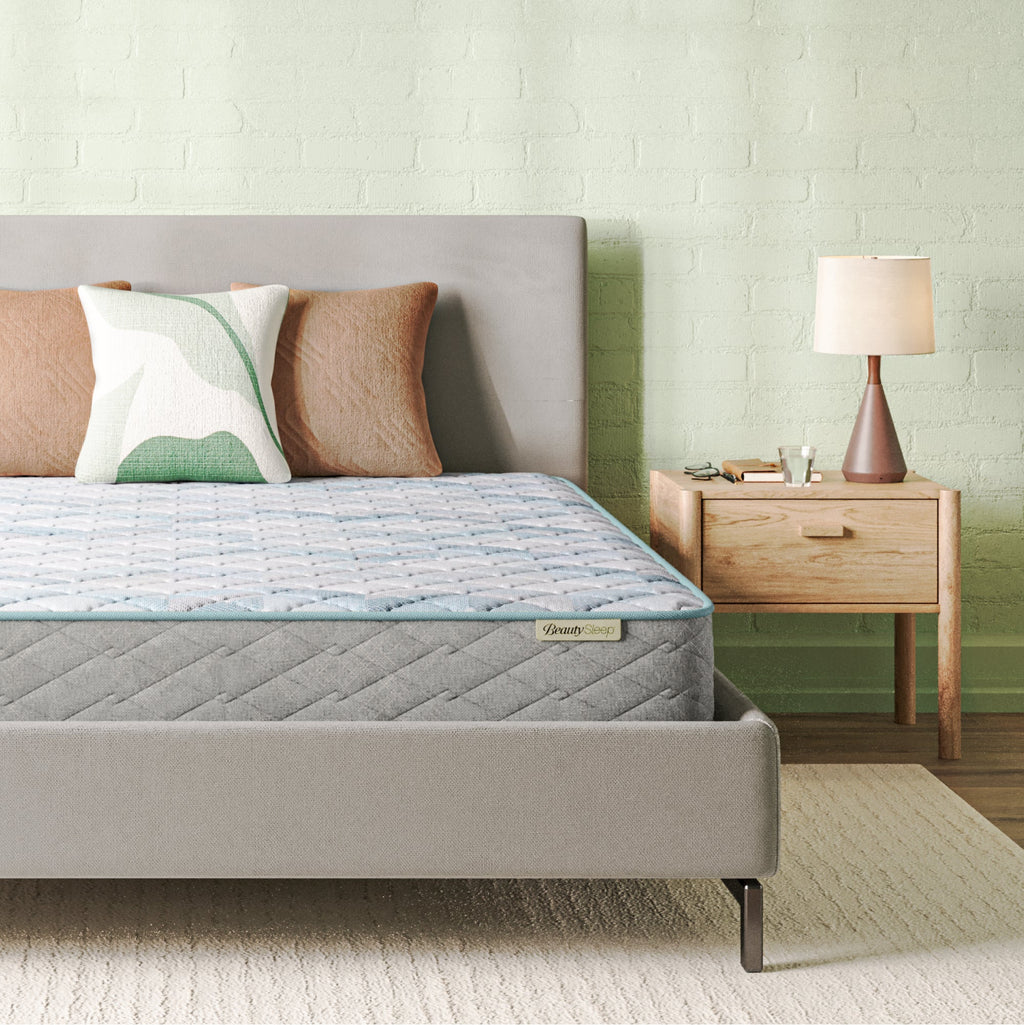 Beauty Sleep Soothing Nights™ 14” Plush Quilted Mattress In A Box | Beautyrest® Pocketed Coil® Technology | AllCool™ Gel Memory Foam | Contouring Pressure Relief | CertiPUR-US® Certified | 10-Year Limited Warranty | 100-Night Trial image 1