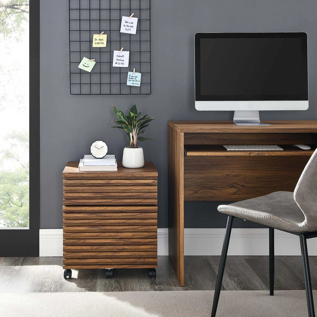 Render Walnut Wood File Cabinet image 9