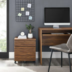 Render Walnut Wood File Cabinet image 9
