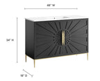 Awaken Series Bathroom Vanity | Various Sizes And Colors | Modern Design Vanity With Basin For Homes, Hotels image 9