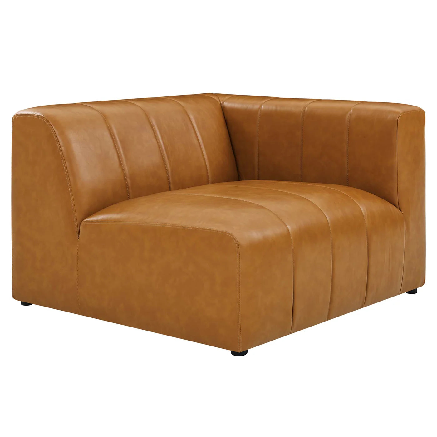 Bartlett 6-Piece Tan Vegan Leather Sectional Sofa image 2