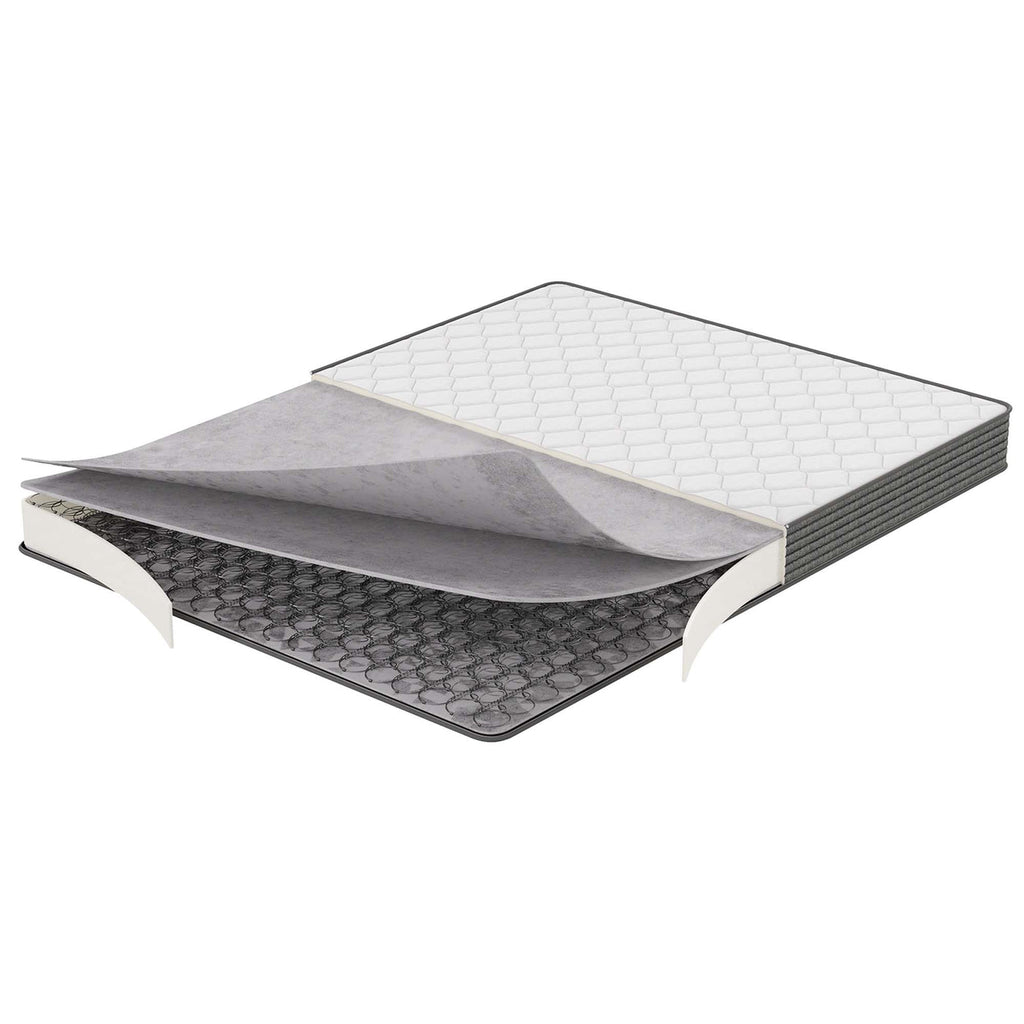 8" Queen Size Mattress | 7.2" Bonnell Coil System | Robust Support With 0.4" Plush Cushioning Foam Layer | Pack of 2 image 7