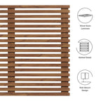 Render Wall Mount Headboard| Particleboard with Smooth Wood Grain Laminate | Twin, Queen &amp; King Sizes | Charcoal, Oak &amp; Walnut Color Options image 6