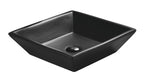 Tuscany 6-1/2"W x 16-1/2"D Ceramic Rectangular Bathroom Vessel Sink | Matte Black & Matte Gray Color Options | Aria Series | Premium Quality Ceramic Construction | Elegant Modern Style Design image 1