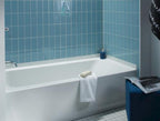 Sterling 60"W x 30"D x 16"H White Bathtub | Ensemble Series | Left Or Right Drain Location Options | Made Of Solid Vikrell Material | Designed With A 16" Apron image 2
