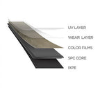 5 mm SPC Vinyl Flooring | 7" X 48" Plank | 1 mm IXPE Padding Attached | 22 Mil Wear Layer Plus 6 Mil UV Layer | Click Lock Installation | Felica Fortika Series 1523 | Fire Resistant | FloorScore® Certified | 1 Box (10 Planks) image 3