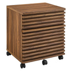 Render Walnut Wood File Cabinet image 0
