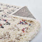 Multicolored Skadi Rainbow Diamond Shag 5 X 8 Area Rug | Shag Weave Approx. 2 Inches | Grooved Rubber Grip Bottom | 80% Polypropylene / 20% Polyester image 6