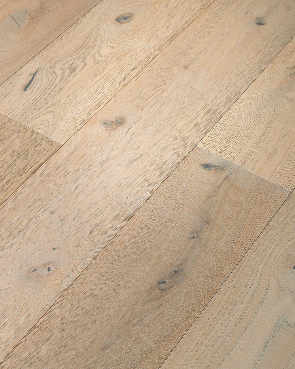 Expressions Hardwood | The Gallery Collection | Lyric Shade | White Oak | Real Hardwood | 4 mm Veneer Thickness | 23.31 Sq. Ft. Per Carton | Wire Brushed Texture image 1
