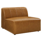 Bartlett 6-Piece Tan Vegan Leather Sectional Sofa image 6