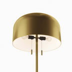 Avenue Floor Lamp in Satin Brass | Modern Design | E26 Base | For Living Areas &amp; Bedrooms image 4