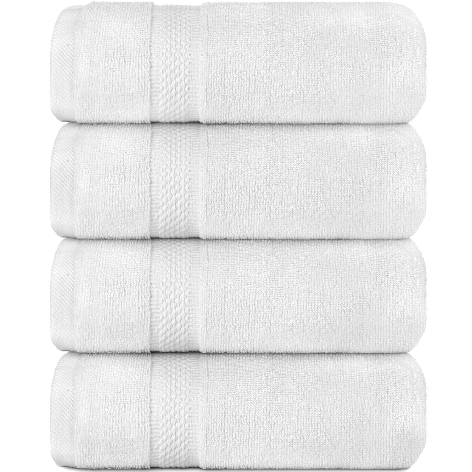 27" x 50" Opal Preferred Bath Towel | 13 lbs | Diamond Dobby Border Design | Durable Cotton-Poly Blend | Fast-Drying & Efficient | Pack Of 03 Dozen image 0