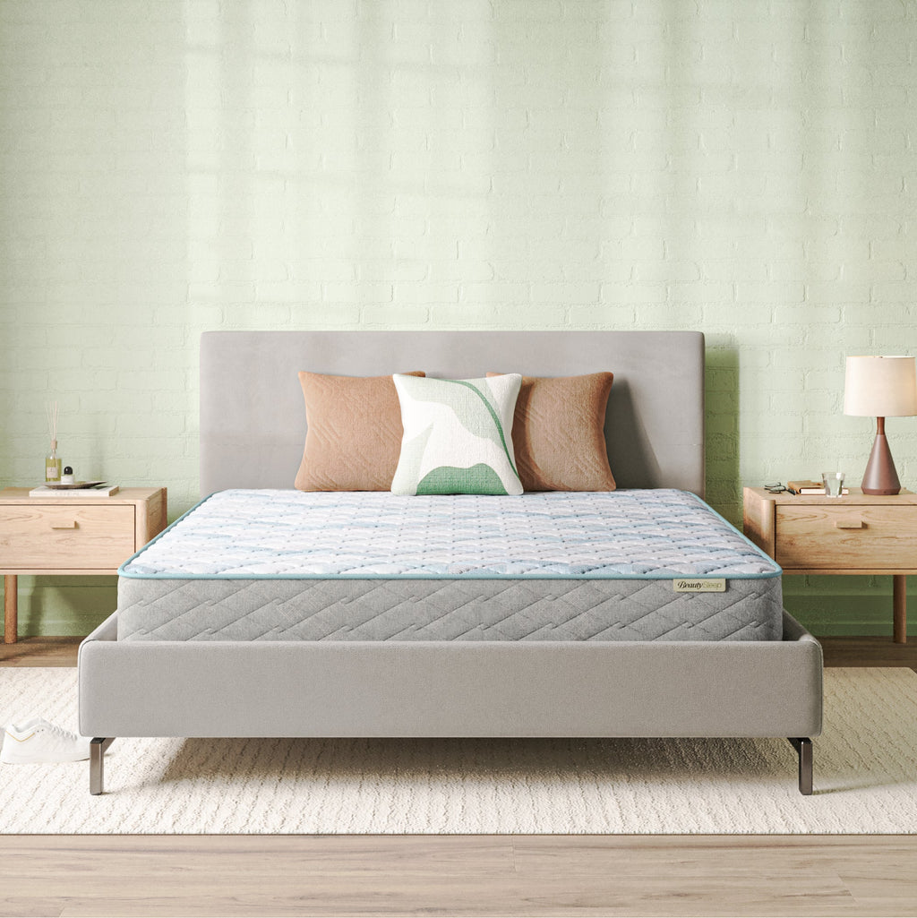 Beauty Sleep Soothing Nights™ 16” Plush Pillow Top Quilted Mattress In A Box | Beautyrest® Pocketed Coil® Technology | AllCool™ Gel Memory Foam | Contouring Pressure Relief | CertiPUR-US® Certified | 10-Year Limited Warranty | 100-Night Trial image 0