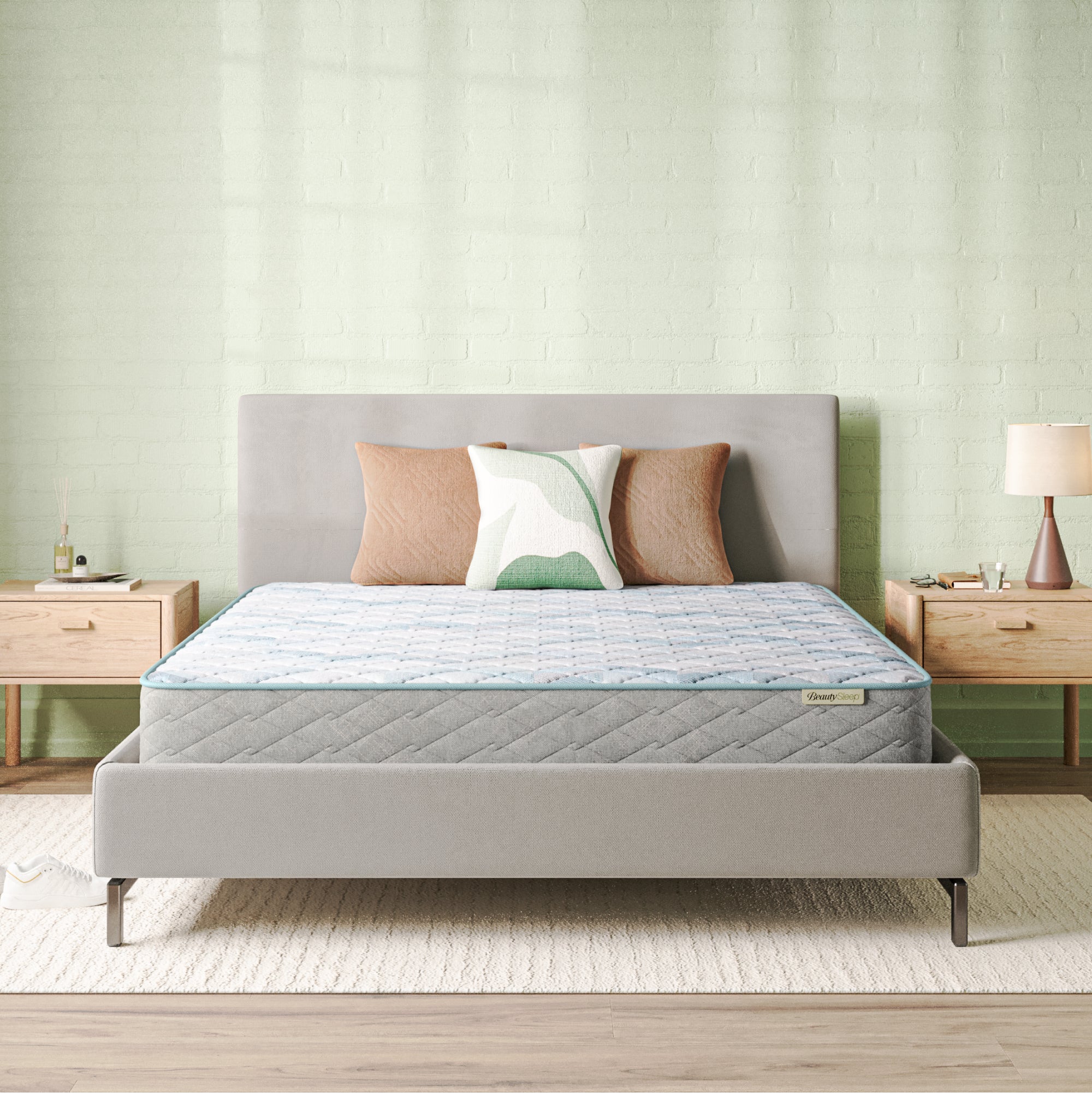 Beauty Sleep Soothing Nights™ 16” Plush Pillow Top Quilted Mattress In A Box | Beautyrest® Pocketed Coil® Technology | AllCool™ Gel Memory Foam | Contouring Pressure Relief | CertiPUR-US® Certified | 10-Year Limited Warranty | 100-Night Trial image 0
