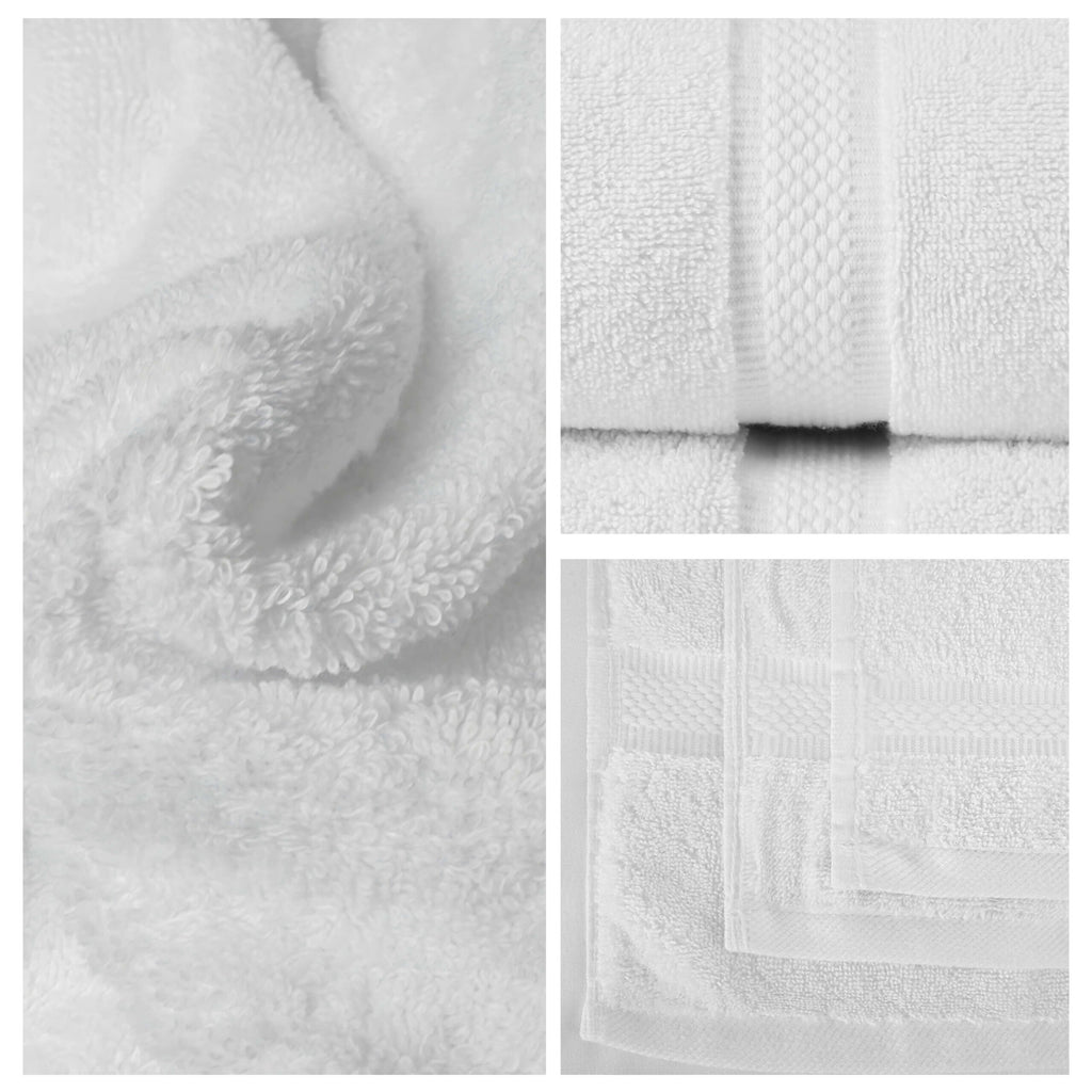27" x 50" Opal Preferred Bath Towel | 13 lbs | Diamond Dobby Border Design | Durable Cotton-Poly Blend | Fast-Drying & Efficient | Pack Of 03 Dozen image 2