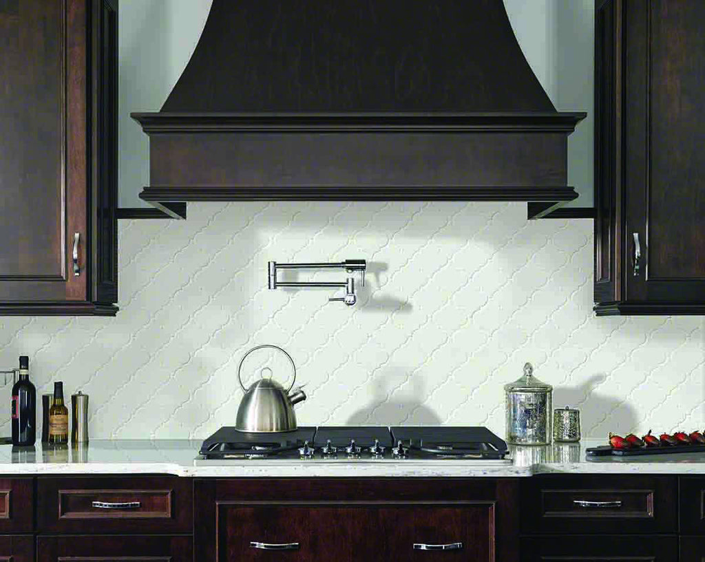 Whisper White Arabesque Tile | Wall Tile | Backsplash Tile | Ceramic | Greenguard Gold, USGBC/LEED | 10 Pieces Per Box image 5