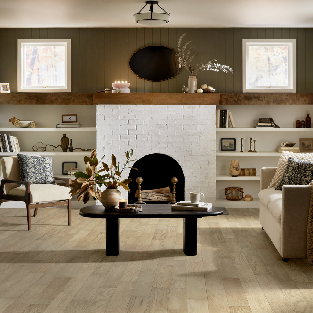 Empire Oak Herringbone | The Gallery Collection | Astor Shade | White Oak | UV Aluminum Oxide Finish | 1.2 mm Veneer Thickness | 27.9 Sq. Ft. Per Carton image 0