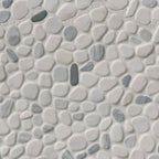 Black And White Pebbles Tumbled Mosaic Tile | Wall Tile &amp; Backsplash Tile | Marble | Greenguard Gold, USGBC/LEED | 10 Pieces Per Box image 7