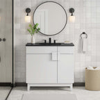 24" / 36" Miles Series Bathroom Vanity In Various Colors  | Modern Design Vanity With Basin For Homes, Hotels image 0