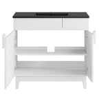 24" / 36" Miles Series Bathroom Vanity In Various Colors  | Modern Design Vanity With Basin For Homes, Hotels image 8