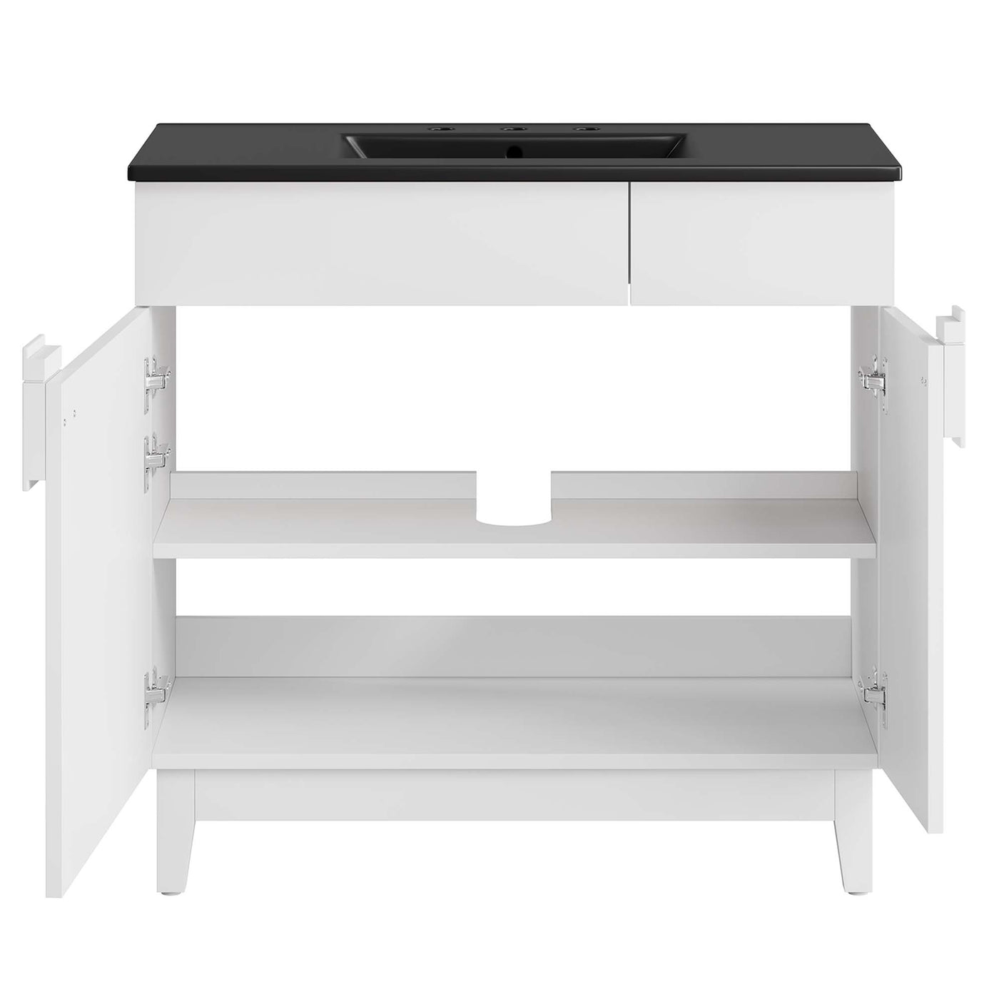 24" / 36" Miles Series Bathroom Vanity In Various Colors  | Modern Design Vanity With Basin For Homes, Hotels image 8