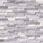 Alaskan Gray Splitface Interlocking Pattern Wall Tile | Wall Tile &amp; Backsplash Tile | Marble | Greenguard Gold, USGBC/LEED | 10 Pieces Per Box image 0