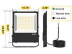 240W & 300W LED Flood Light | 5000K | IP65 Outdoor Lighting with 6kV Surge Protection image 6