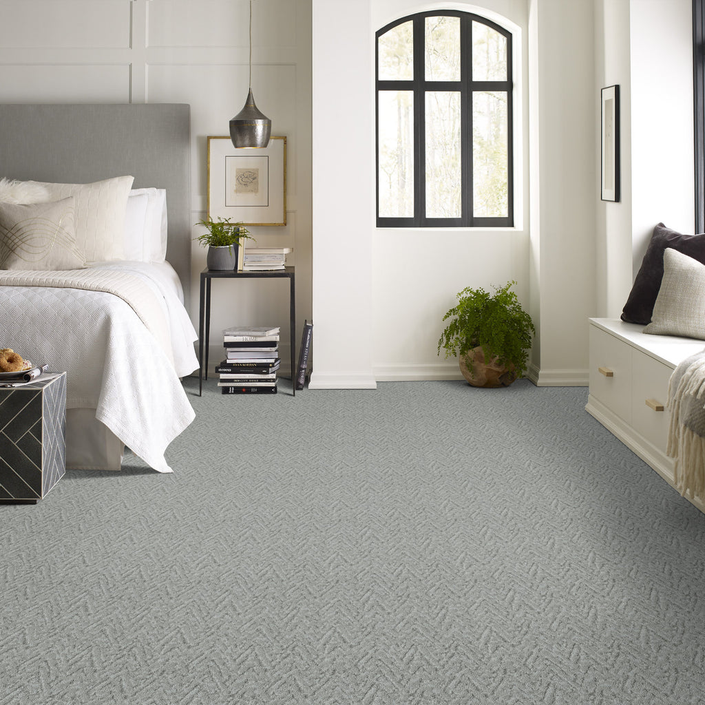 Lavish Living Carpets | LifeGuard® Spill-Proof Technology® | Waters Edge Shade | Caress Collection | Spill-Proof Backing | Bleach & Fade Resistance | Industry-Leading Warranty | 12 Ft Width | 18 in W X 20.25 in L Pattern Repeat image 0