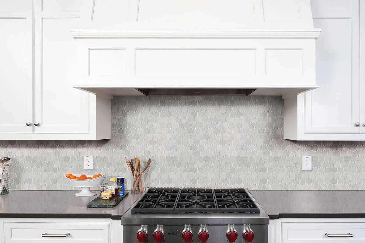 Carrara White Polished 2" Hexagon Mosaic Tile | Wall Tile &amp; Backsplash Tile | Marble | Greenguard Gold, USGBC/LEED | 10 Pieces Per Box image 3