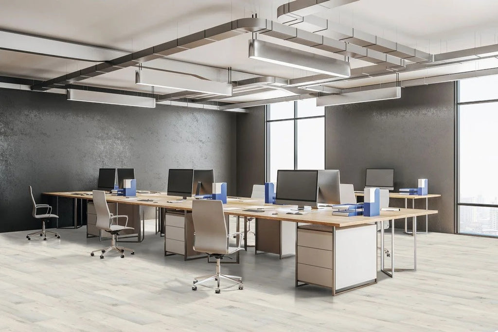 5 mm SPC Vinyl Flooring | 7" X 48" Plank | 1 mm IXPE Padding Attached | 22 Mil Wear Layer Plus 6 Mil UV Layer | Click Lock Installation | Klara Fortika Series 1526 | Fire Resistant | FloorScore® Certified | 1 Box (10 Planks) image 1