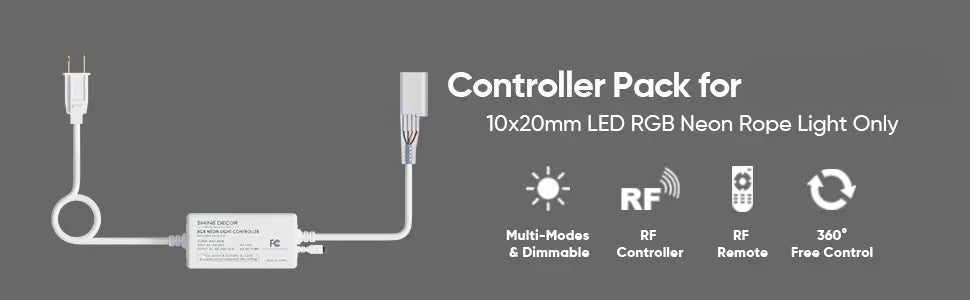 Extra Controller Pack for 110V 10x20mm RGB Neon Light-Eco RGB Neon