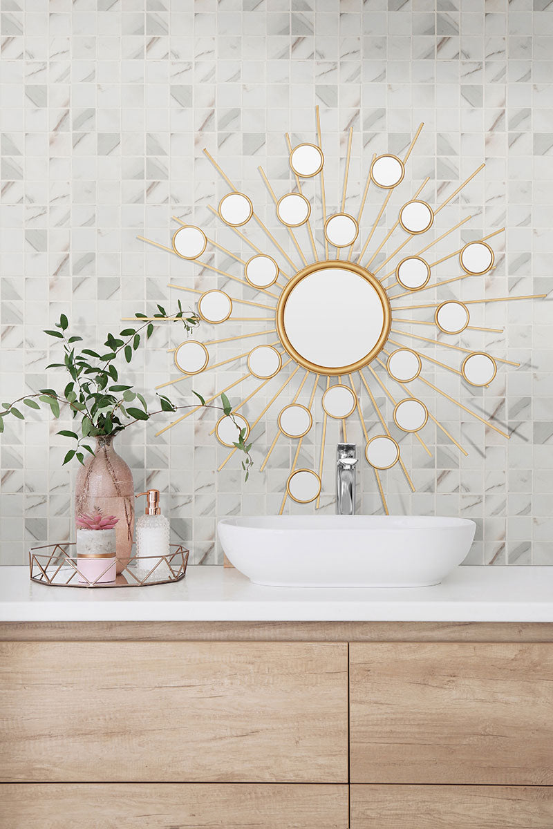 Pietra Calacatta Porcelain Tile | Modern Tile Collection | Porcelain | Marble | Greenguard Gold, USGBC/LEED | 4 or 8 Pieces Per Box image 9