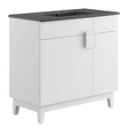 24" / 36" Miles Series Bathroom Vanity In Various Colors  | Modern Design Vanity With Basin For Homes, Hotels image 11