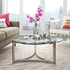 Signet Silver Stainless Steel Coffee Table image 0