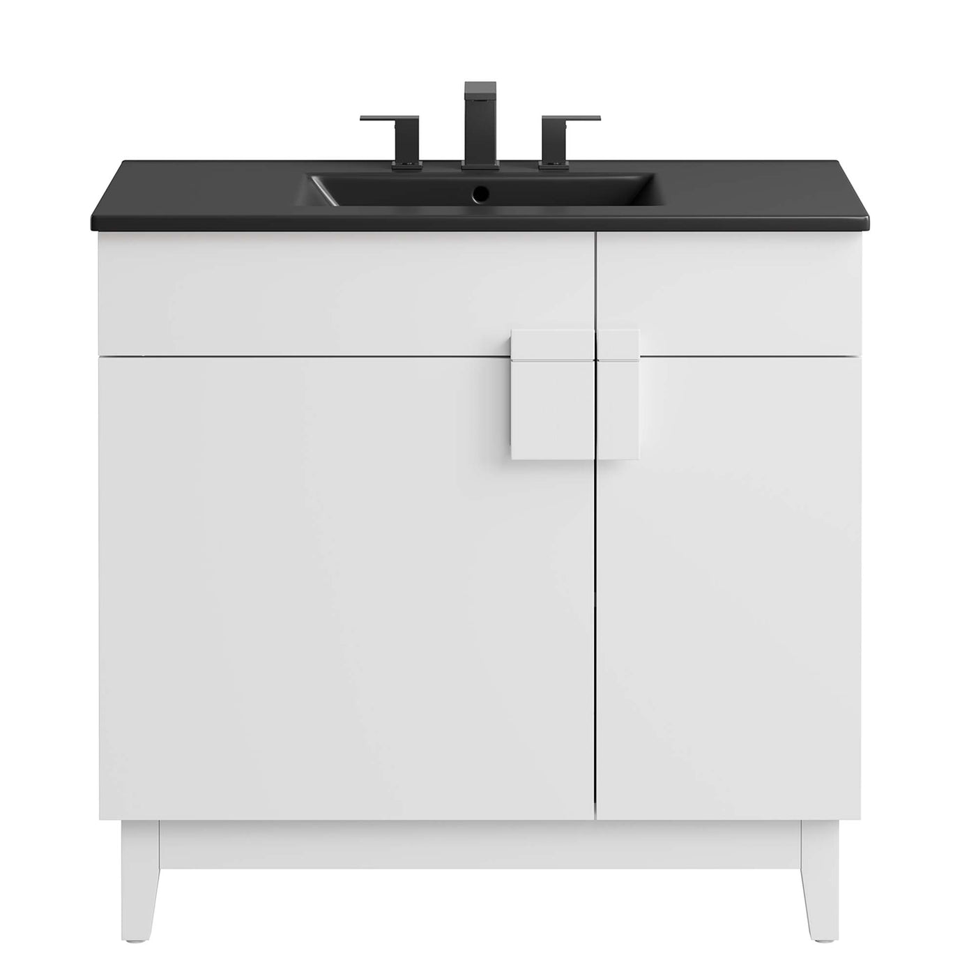 24" / 36" Miles Series Bathroom Vanity In Various Colors  | Modern Design Vanity With Basin For Homes, Hotels image 6
