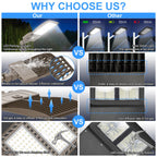 LED Parking Lot Light 90W–320W Photocell | 5000K | IP65 | Commercial Pole & Area Light image 3