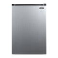 Magic Chef 4.4 Cu Ft Mini Fridge In Stainless Steel Look without Freezer | Energy Star Qualified | 5 Year Warranty On Compressor | 3 Glass Shelves  | Reversible Door | Easy Installation image 0