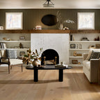 Americana Oak | Repel Collection | Heritage Shade | White Oak | Real Hardwood | Water Resistant | 2 mm Veneer Thickness | 22.14 Sq. Ft. Per Carton | Wire Brushed Texture image 0