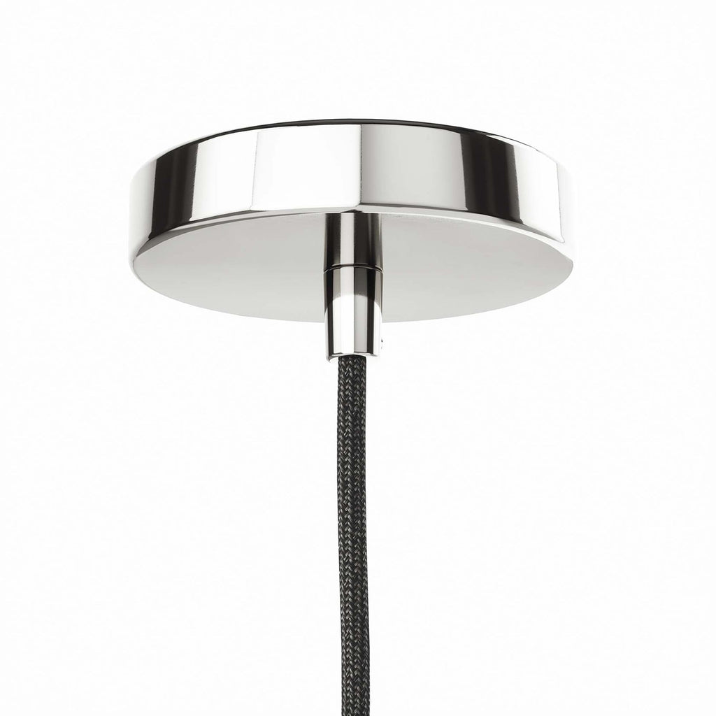 Skylark Pendant Light | Clear Polished Nickel And Clear Black Color Options | Ideal For Living Room, Bedroom, Kitchen, Dining Area, Bathroom, Or Office  | Pack Of 4 image 5