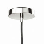 Skylark Pendant Light | Clear Polished Nickel And Clear Black Color Options | Ideal For Living Room, Bedroom, Kitchen, Dining Area, Bathroom, Or Office  | Pack Of 4 image 5