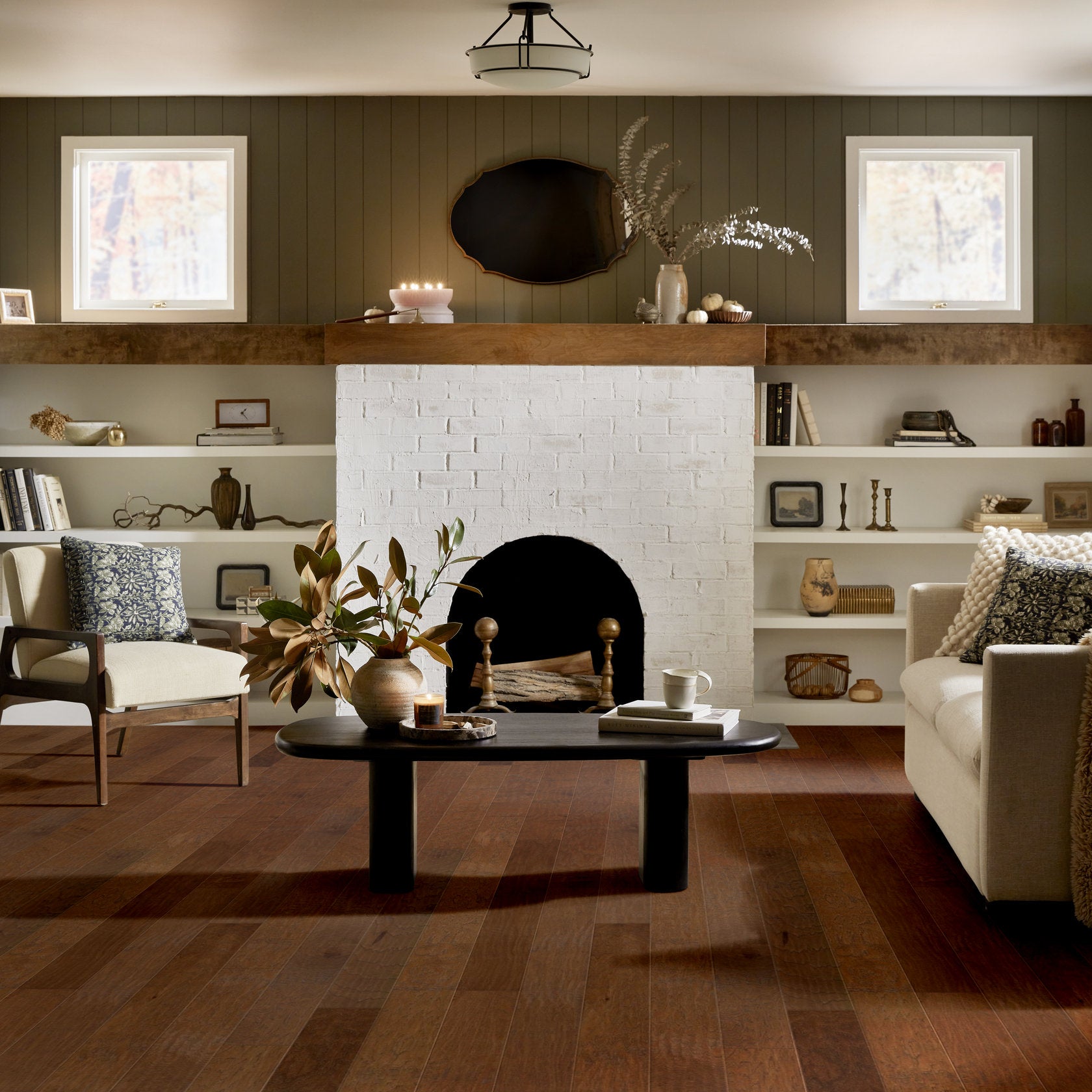 Grant Grove Mixed Width | Epic Plus Collection | Woodlake Shade | Hickory | Real Hardwood | Repel - Water Resist | 1.2 mm Veneer Thickness | 34.96 Sq. Ft. Per Carton image 0