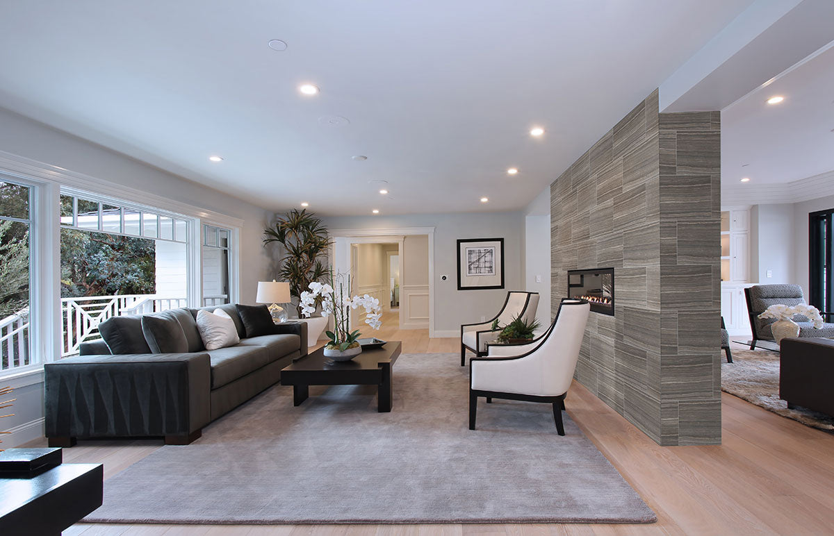 12" X 24" Grey Porcelain Tile | Modern Tile Collection | Limestone | Greenguard Gold, USGBC/LEED | 6 Pieces Per Box image 4