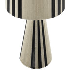 Gia Handwoven Cotton Thread Table Lamp in Striped Black | Basil Green | Natural | Pack 0f 2 | image 8