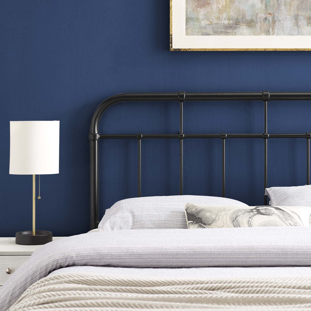 Alessia Metal Queen Height Adjustable Headboard | Powder Coated Iron Construction | Twin, Full, Queen &amp; King Sizes Available | Black, Gray, Gold &amp; White Color Options | Pack Of 2 image 3