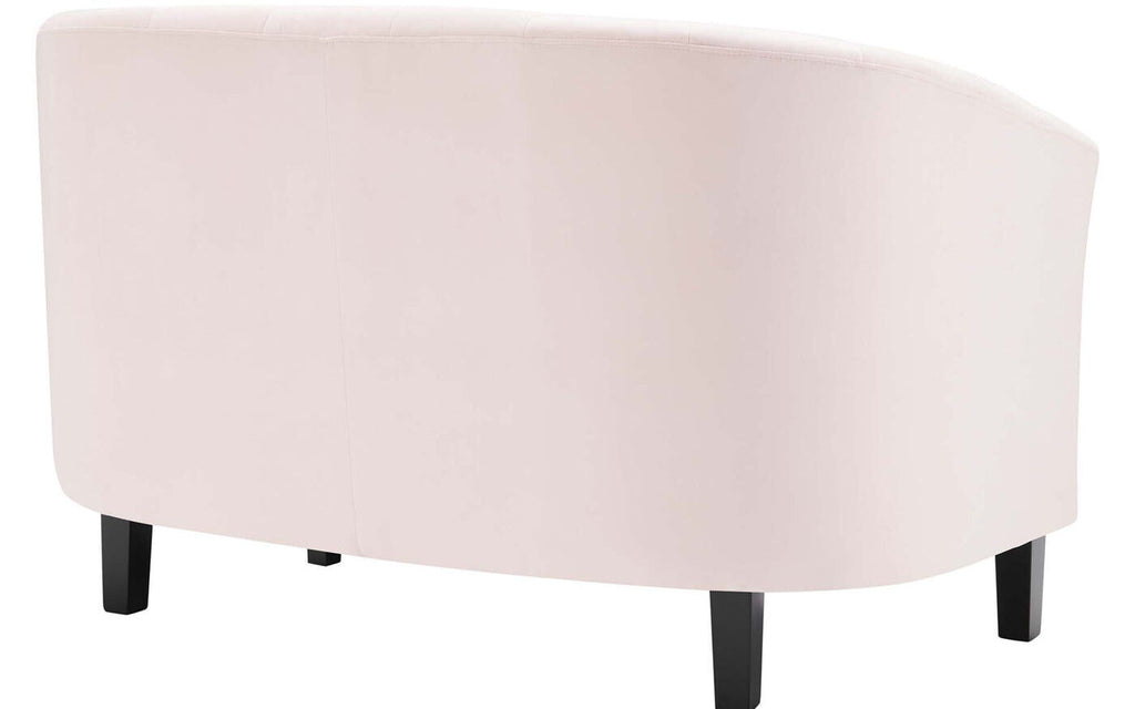 Prospect Channel Tufted Performance Velvet Loveseat in Pink image 6