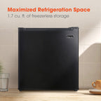 Magic Chef 1.7 Cu Ft Freezerless Mini Refrigerator | Energy Star Qualified | Black | 5 Year Warranty On Compressor | Door Storage | Reversible Door | Easy Installation image 5